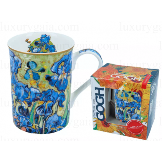 Чаша за чай порцелан 400мл . ''Ириси ''Van Gogh - Luxurygaia.com
