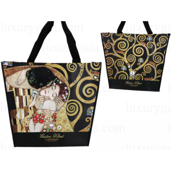 Чанта за пазар по картини на Gustav Klimt  Размер 46 x 11 x 38cm. - Luxurygaia.com