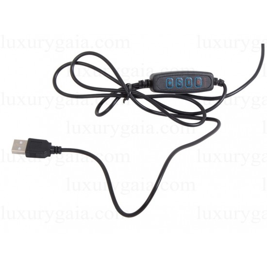 24-LED USB настолна лампа с държач за сматфон. Регулируем интензитет на светлина . 3 цвята светлина . Със щипка - Luxurygaia.com