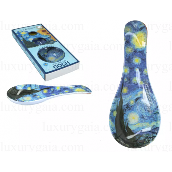 Лъжица , поставка за прибори - Van Gogh ''Слънчогледи '' (CARMANI) - Luxurygaia.com