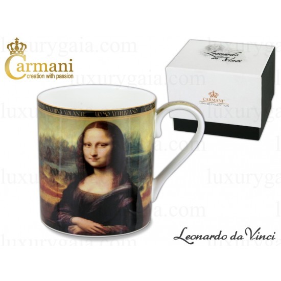 Чаша порцелан ''Мона Лиза'' Leonardo da Vinci .380ml - Luxurygaia.com
