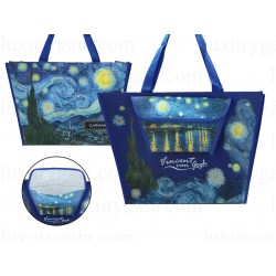 Чанта за през рамо с джоб, по картина на Van Gogh ''Звездна нощ''. Размер 46x31x12 см