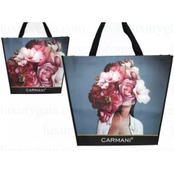 Чанта за пазар по картина на Laura Lozano ''Floral'' . Размер 46 x 11 x 38cm