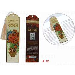 Картонен книгоразделител по картини на Van Gogh ''Макове''