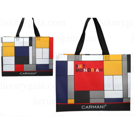Чанта за пазар . Размер 33x25x10cm. По картина на P.Mondrian - Luxurygaia.com