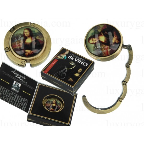 Закачалка за чанта по картина на Leonardo Da Vinci ''Мона Лиза'' - Luxurygaia.com